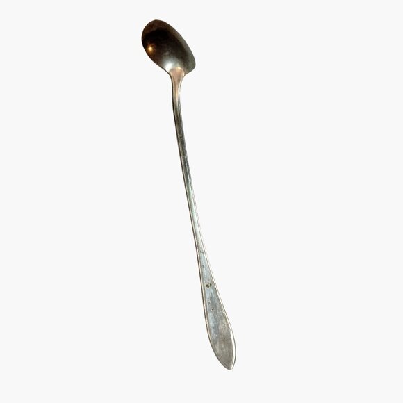 New England Silver Plate Iced Tea Spoons Rosemary Pattern Vintage - Picture 2 of 8